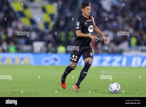 Monzas Italian Midfielder Matteo Pessina Controls The Ball During The