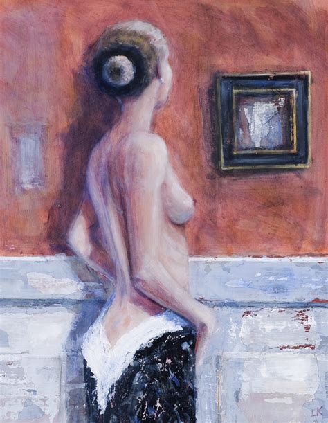 Standing Nude In Reflection Lieuwe Kingma