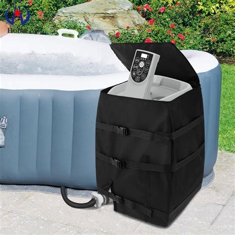 Hot Tub Spa Heater Pump Cover Heavy Duty Inflatable Hot Tub Pump Cover With Zipper Shopskc