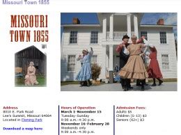 Missouri Town 1855 Festivals Daily Visits And Special Events