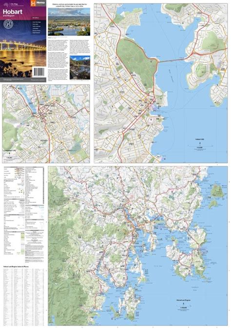 Hobart and Region City Map - Hema
