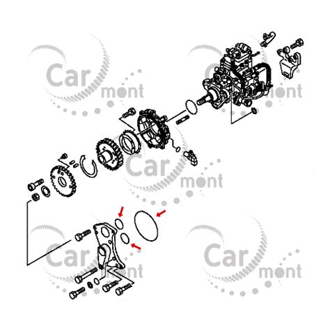 Komplet oringów pompy wtryskowej - Pajero III 3.2 DID - MF520601 ...