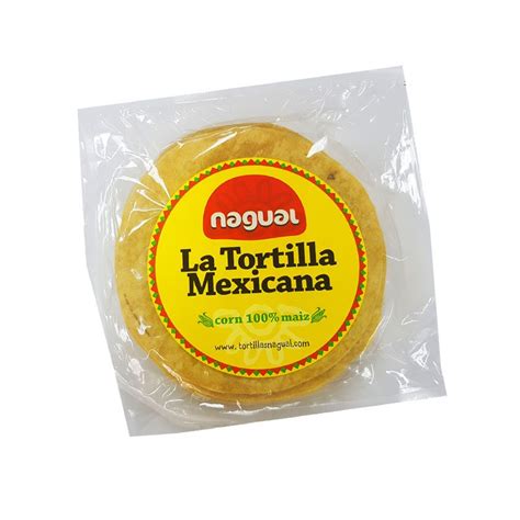 Tortillas De Maíz Amarillo Nagual 12 Cm 20 Unidades María La Bonita