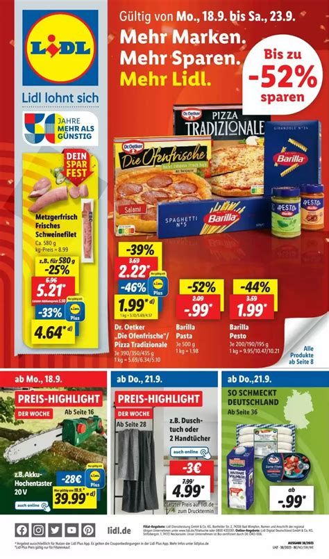 Lidl Prospekt ab 18 09 2023 zum Blättern Prospekt der Woche