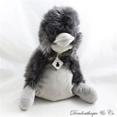 Peluche Canard Coin Coin HISTOIRE D OURS Graphite Gris Anthracite 3