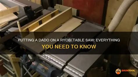 Putting A Dado On A Ryobi Table Saw Everything You Need To Know Shuntool