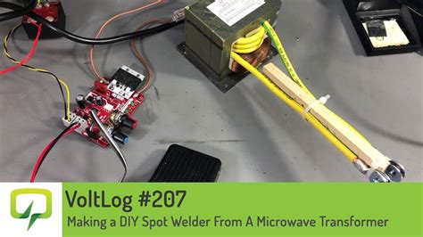 voltlog  making  diy spot welder   microwave transformer