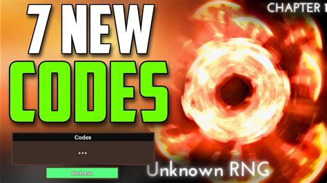 New All Working Codes For Unknown Rng In June Roblox Unknown