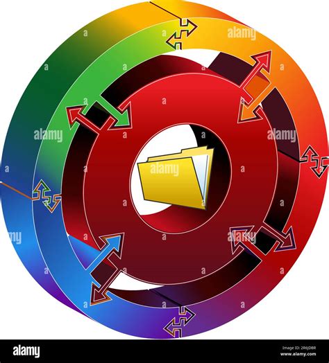 3d Process Circle Diagram With Rotating Arrows Stock Vector Image And Art