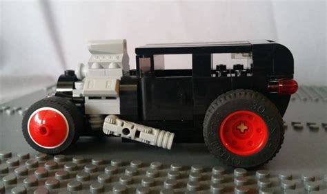 Lego Moc Ford Model A Sedan Hot Rod Rat Rod By Thefrankster Rebrickable Build With Lego