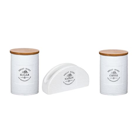 set de accesorii pentru bucatarie recipient pentru cafea zahar