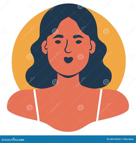 Adorable Latina Woman Stock Illustration Illustration Of Face