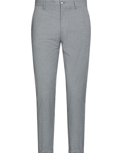 Gray Patrizia Pepe Pants Slacks And Chinos For Men Lyst