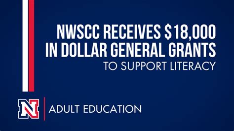 NWSCC Adult Education receives grants from Dollar General