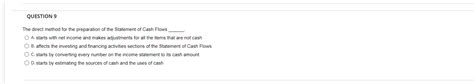 solved  direct method   preparation   cheggcom