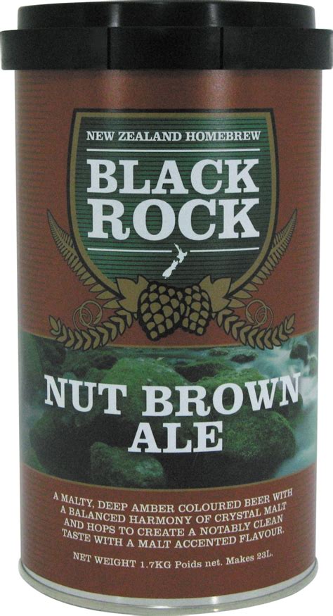 black rock nut brown ale beerkit kg recipe cans league  brewers nz
