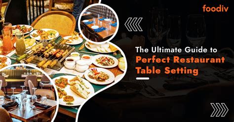 restaurant table setting  complete guide foodiv