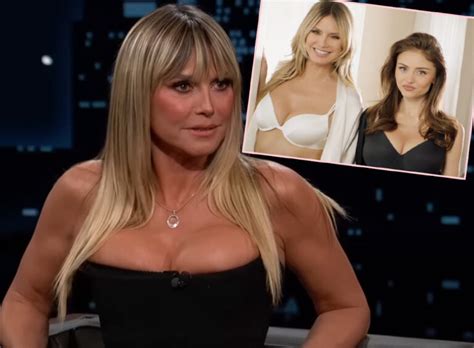 Heidi Klum Finally Responds To Backlash For Doing Lingerie Ads With Her Year Old Daughter