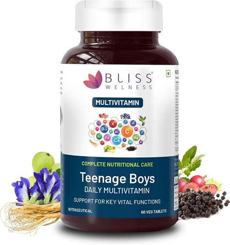 Amazon.com: Teenage Boys Multivitamin - 60 Tablets : Health & Household