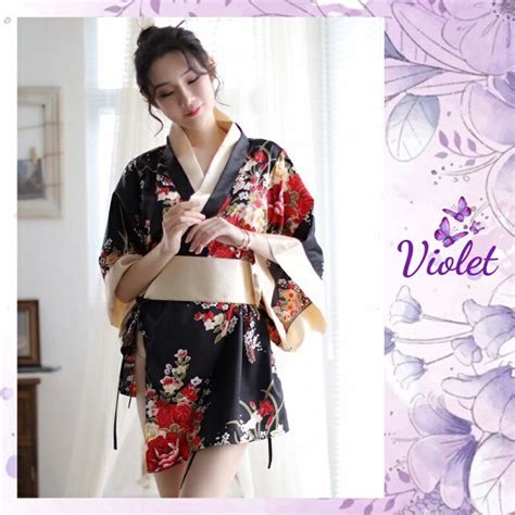 Set Lingerie Model Kimono Fesyen Wanita Aksesoris Di Carousell