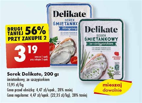 Serek śmietankowy Ze Szczypiorkiem Delikate Cena Promocje Opinie