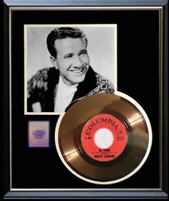 MARTY ROBBINS EL PASO RARE GOLD RECORD FRAME NON RIAA AWARD EBay