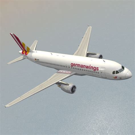 Airbus A Germanwings D Model Ds Max C D Lwo Dwg Dxf