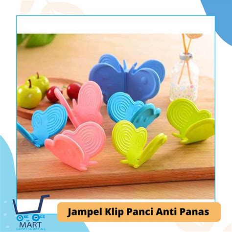 00295 Jampel Anti Hot Pot Clip Butterfly Shape Anti Hot Silicone