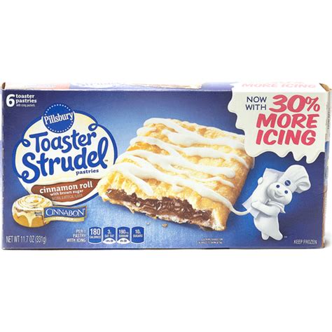 Pillsbury Toaster Strudel Pastries Cinnamon Roll With Brown Sugar