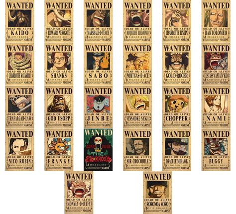 Buy One Piece Wanted S Set One Piece Merch One Piece Bounty S Set