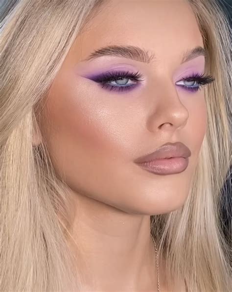 Purple Makeup Looks Purple Eye Makeup Glam Makeup Look Colorful Eye