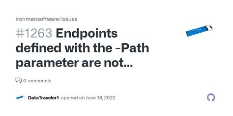 Endpoints Defined With The Path Parameter Are Not Refreshing Issue