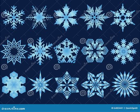 De Illustraties Van De Sneeuwvlok Vector Illustratie Illustration Of