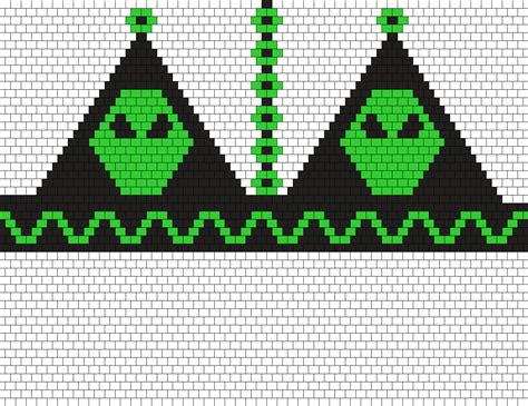 Alien Bikini Bra Bead Pattern Peyote Bead Patterns Misc Bead Patterns