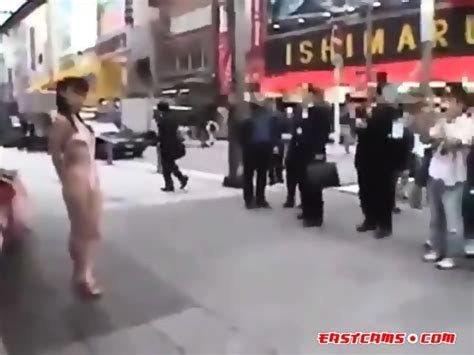 Walking Semi Nude In Tokyo Streets