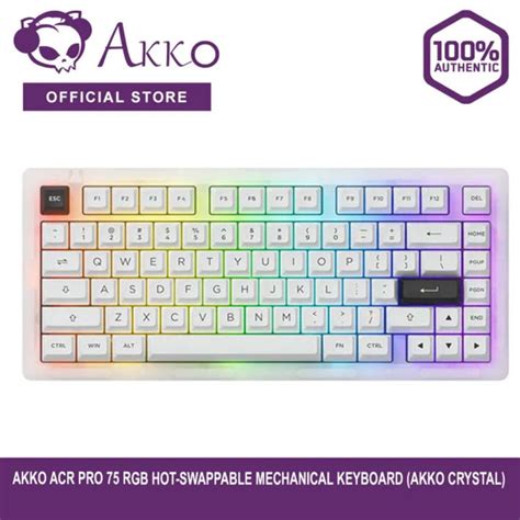 Akko Acr Pro Rgb Hot Swappable Mechanical Keyboard Akko Crystal Lazada Ph