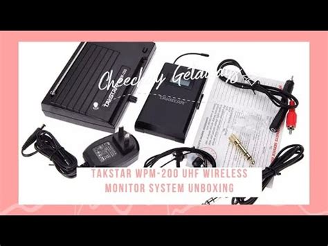 Takstar WPM-200 UHF Wireless Monitor System Unboxing - YouTube