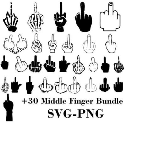 Middle Finger Svg Bundle Middle Finger Svg Fuck You Svg S Inspire Uplift