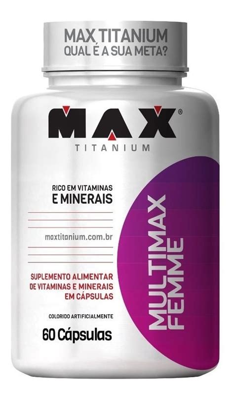 Multivitam Nico Mulher Multimax Femme Caps Max Titanium Drog O Net