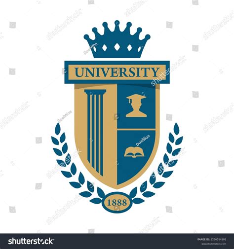 University College School Badge Logo Design Stock Vector (Royalty Free) 2256554101 | Shutterstock