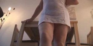 Attractive Mature Milf In Tight Dress And Pantyhose Strips Tnaflix