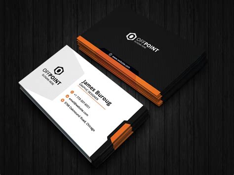 Golden Black Business Card Techmix