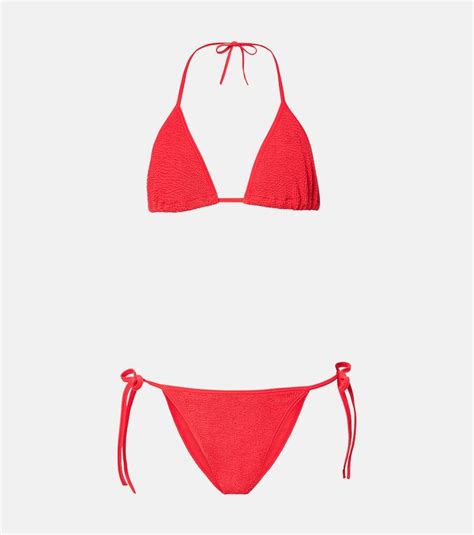Hunza G Gina Bikini In Red Lyst