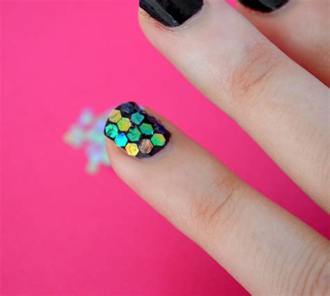 Very Enchanting Nail Art Tape And Sequins Tutorial