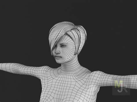 Naked Girl D Model Unitypackage Obj Max Fbx Dae Free D