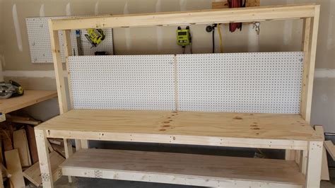 Workbench with pegboard | Ana White