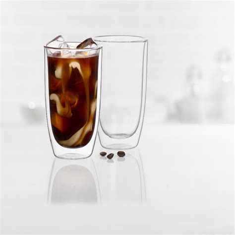 Caffe Double Wall Highball Glasses Set Of 2 Wyrth