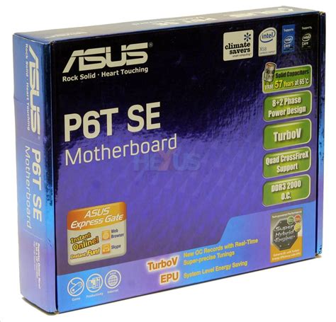 Review Asus P6t Se X58 Motherboard A New Lease Of Life Mainboard