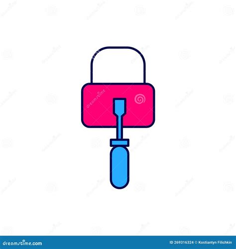 Filled Outline Lockpicks Or Lock Picks For Lock Picking Icon Isolated