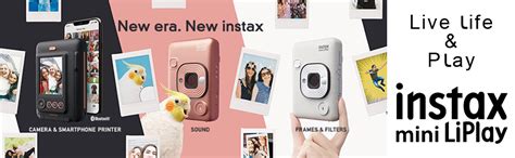 Fujifilm Instax Mini Liplay Hybrid Instant Camera - Misty White ...